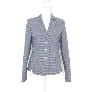 Basler Checkered Blazer White Navy